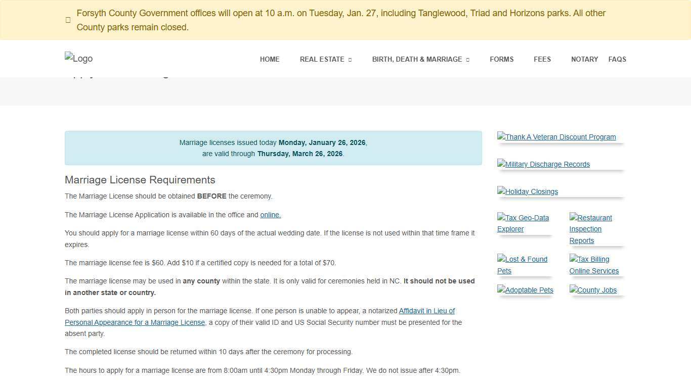 Register of Deeds Forsyth County Government Forsyth County North Carolina